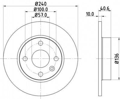 Тормозной диск HELLA 8DD355108251