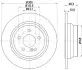 Диск гальмівний (задній) MB E-class (W211/W212/S211/S212) 02- (300x10) HELLA (8DD355108-841) зображення 4