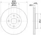 Фото Диск гальмівний (передній) Toyota Yaris 1.0-1.5 16V 99-05 (255х20) HELLA (8DD355108881) зображення 4