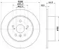 Тормозной диск HELLA (8DD355109051) изображение 4