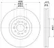 Тормозной диск HELLA (8DD355109131) изображение 4