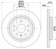 Тормозной диск HELLA (8DD355109191) изображение 4