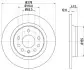 Тормозной диск HELLA (8DD355109211) изображение 4