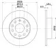 Фото Диск гальмівний (задній) Audi A3/Skoda Octavia/VW Caddy/Golf/Touran 03-15 (260х12) HELLA (8DD355109641) зображення 4