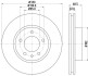 Диск тормозной перед. лев. VW Touareg 3.0 V6 Tdi 04- 3.6 V6 Fsi 06- HELLA 8DD 355 109-721 (фото 4)