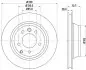 Фото Диск гальмівний (задній) Porsche Cayenne/VW Touareg 3.0-4.2 TDI 02- (329.7x28) HELLA (8DD355109-821) зображення 4