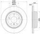 Тормозной диск зад. E60/E61 01-10 Pro HELLA 8DD355109-941 (фото 4)