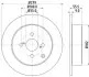Диск гальмівний (задній) Toyota Corolla 00-18 (279x9) HELLA (8DD355110511) зображення 4