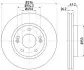 Тормозной диск HELLA (8DD355110951) изображение 4