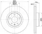 Диск гальмівний (передній) Audi A6 04-11 (314х25) HELLA (8DD355111121) зображення 4