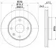 Гальмівний диск HELLA (8DD355111351) зображення 1