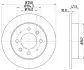 Тормозной диск HELLA (8DD355111451) изображение 4