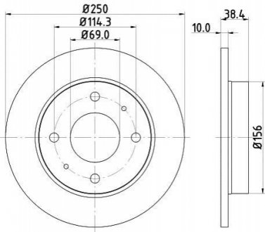 Тормозной диск HELLA 8DD355111531