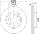 KIA Диск гальмівний передн. Cerato 04- HELLA (8DD 355 111-781) изображение 4