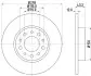 Тормозной диск HELLA (8DD355112541) изображение 1