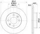 Тормозной диск HELLA (8DD355112791) изображение 4