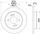 Тормозной диск HELLA (8DD355112801) изображение 4
