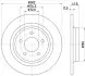 Тормозной диск HELLA (8DD355112901) изображение 4