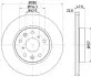 Фото Диск гальмівний (передній) Fiat Sedici/Suzuki SX4 06-(280x22) HELLA (8DD355113631) зображення 4