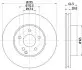 Фото Тормозной диск HELLA (8DD355114201) изображение 4