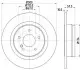 Диск гальмівний (задній) MB C-class (W204) 07-14 (299.9x10) HELLA (8DD355114211) зображення 4