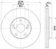 Фото Тормозной диск перед. Toyota Auris, Avensis, Verso 1.6-2.2D 03.07- HELLA (8DD 355 114-281) изображение 5