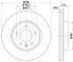 Диск тормозной пер..Chevrolet Captiva (296*29) / Opel Antara 06- HELLA 8DD 355 114-401 (фото 4)