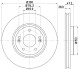 Диск тормозной перед. Hyunday Sonata V 05-, i40 CW 11-, Kia Sportage 10- HELLA 8DD 355 114-511 (фото 5)