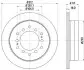 Фото Диск гальмівний (задній) Lexus GX 01-09/Toyota Land Cruiser 90 96-02/Prado 06-18 (312.2x18) HELLA (8DD355114-861) зображення 4