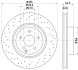 Тормозной диск передний Mercedes S (W221) 2.2D-5.5 10.05-12.13 HELLA 8DD 355 115-011 (фото 4)