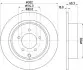 Фото Диск гальмівний (задній) Mitsubishi Outlander 06-/Jeep Compass 06-/Patriot 07-17 (302.3x10) HELLA (8DD355115491) зображення 4