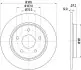 Тормозной диск HELLA (8DD355115801) изображение 4