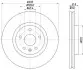 Тормозной диск HELLA (8DD355116051) изображение 4