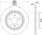 Гальмівний диск зад. XC60 08- 2.0-3.2 (PRO) 8DD355116-191