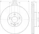 Тормозной диск передний Ford Mondeo 1.6-2.5 03.07-01.15 HELLA (8DD 355 116-221) изображение 2