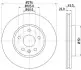 Диск гальмівний (передній) Opel Astra H/J 06- (276x26) HELLA (8DD355116-351) зображення 1