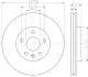 Диск гальмівний (передній) Opel Astra H/J 06- (276x26) HELLA (8DD355116-351) зображення 3