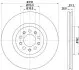 Диск тормозной HELLA (8DD355116651) изображение 4
