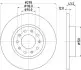 Тормозной диск зад. Fiat 500X Jeep Renegade 1.0-2.4 06.05- HELLA (8DD 355 116-671) изображение 1