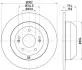 Диск гальмівний (задній) Hyundai Santa Fe/Kia Sorento 10- (301.8x11) HELLA (8DD355116871) зображення 4
