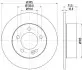 Тормозной диск HELLA (8DD355117141) изображение 4