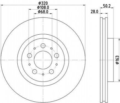 Тормозной диск HELLA 8DD355117851