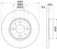 Фото PRO FIAT Гальмівний диск передн. 500 09 10-, LANCIA, ALFA ROMEO HELLA (8DD 355 117-931) зображення 5