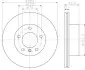 Фото Диск гальмівний (передній) BMW 1 (F20/F21)/2 (F22) 10- (284x22) HELLA (8DD 355 118-031) зображення 2
