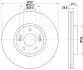 Диск тормозной 54660PRO HELLA (8DD355118161) изображение 4