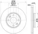 Тормозной диск пер. Clio/Kangoo/Lodgy/Captur/Dokker/Zoe/Lodgy/Citan W415 12- (PRO) HELLA (8DD355118-491) изображение 4
