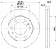 Диск гальмівний 54288PRO HELLA 8DD 355 118-631 (фото 1)