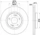 Диск тормозной 54364 294mm P HELLA (8DD355118671) изображение 4