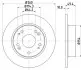 Диск тормозной 54446 T HELLA (8DD355118731) изображение 4