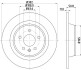 PRO FORD Диск гальмівний задн. Galaxy, Kuga I, Mondeo IV, S-Max, LandRover 07- HELLA 8DD 355 118-841 (фото 4)